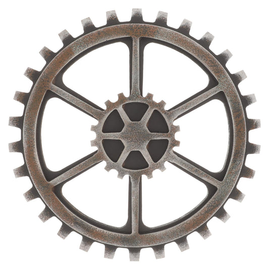 WINOMO Industrial Wall Decor Vintage Steampunk Gear Wheel Home Bar Art Craft Wall Decoration Hexagon Decor 24cm 1PC