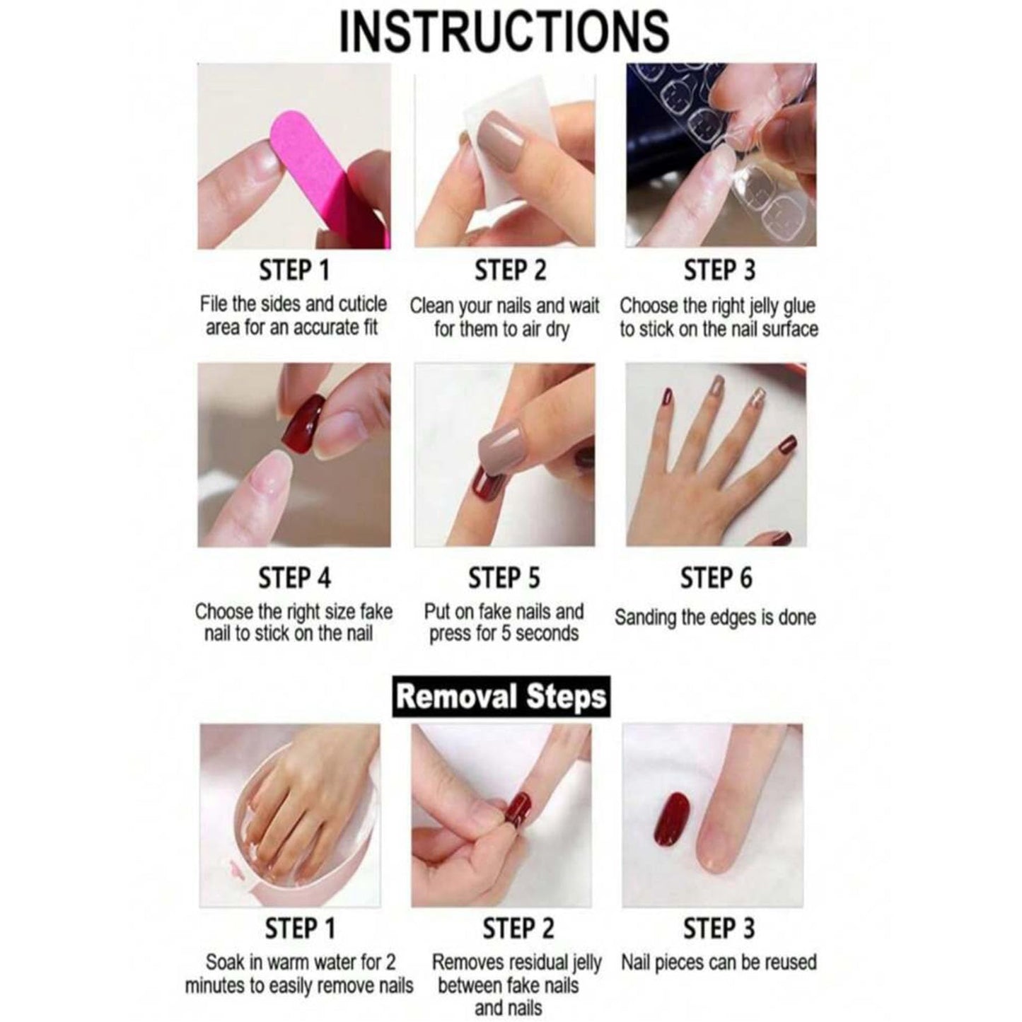 NAIL ANGEL 10PCS/SET Glamorous Handmade Press on nails Glitter Gem Rhinestone Long Coffin Nails Party Nails XXL Long Artifical Tips ZJ-05 (M)