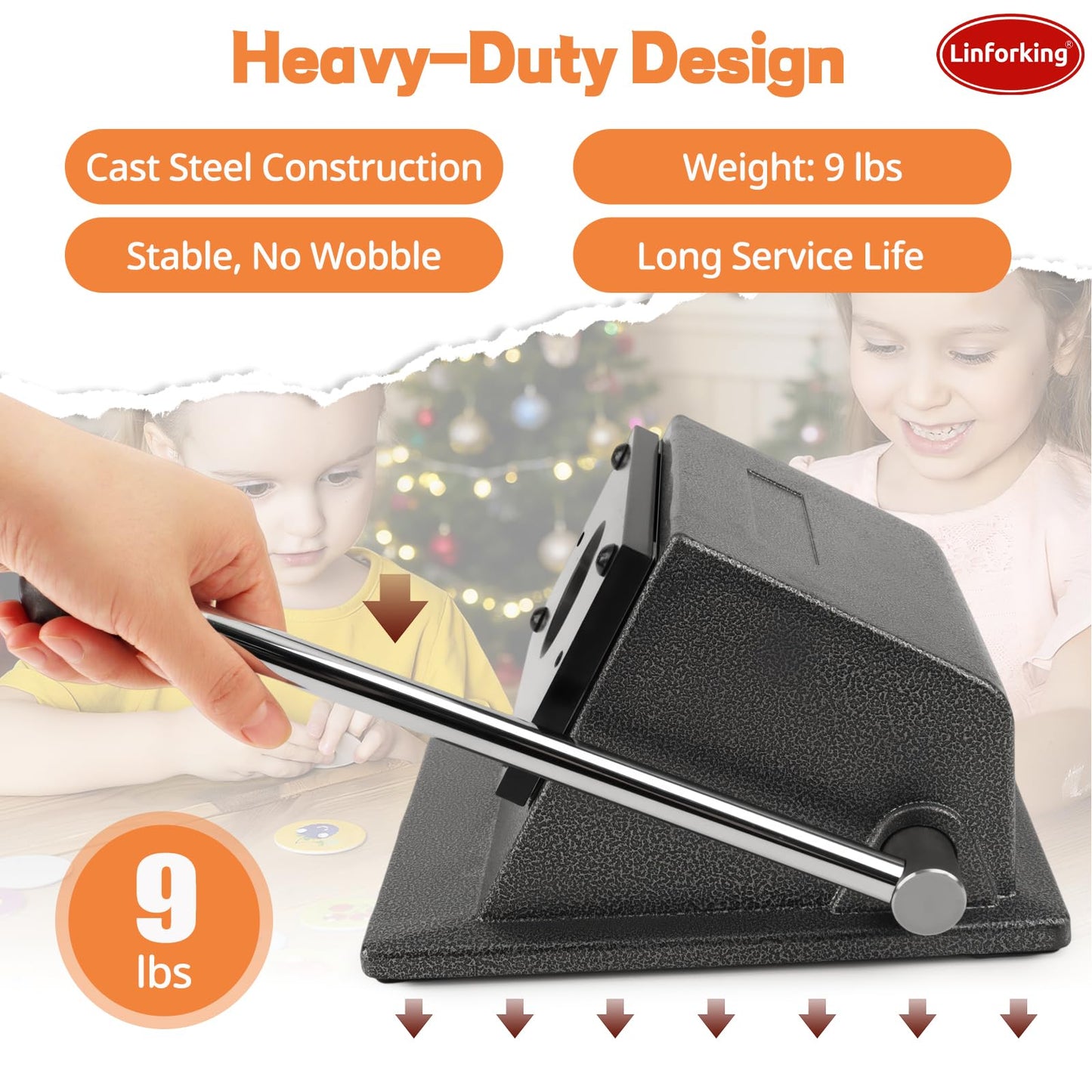 44mm (1.73") Circle Punch for 32mm (1.26") Buttons & Badges,Button Paper Cutter Circle Cutter Graphic Punch Die Cutter | Heavy-Duty Round Paper Cutter for Professional Button Making, Badges & Crafts