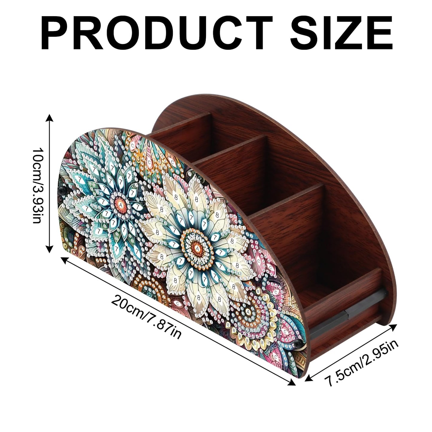 MVVMTOP Diamond Painting Kits Organizer Box, Diamond Art DIY Flowers Special Shape Diamond Partial Mosaic Handmade Making Kit Organizer Box, Home Dining Living Room Tabletop Art Decoration