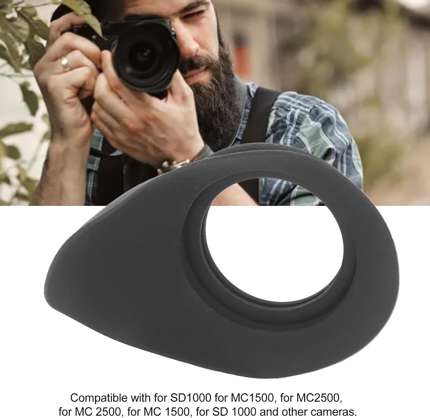 WIHFHGZ SD1000 MC1500 MC2500, Camera Viewfinder Eyecup Eyepiece, Rubber Replacement for Durable and Foldable - Easy