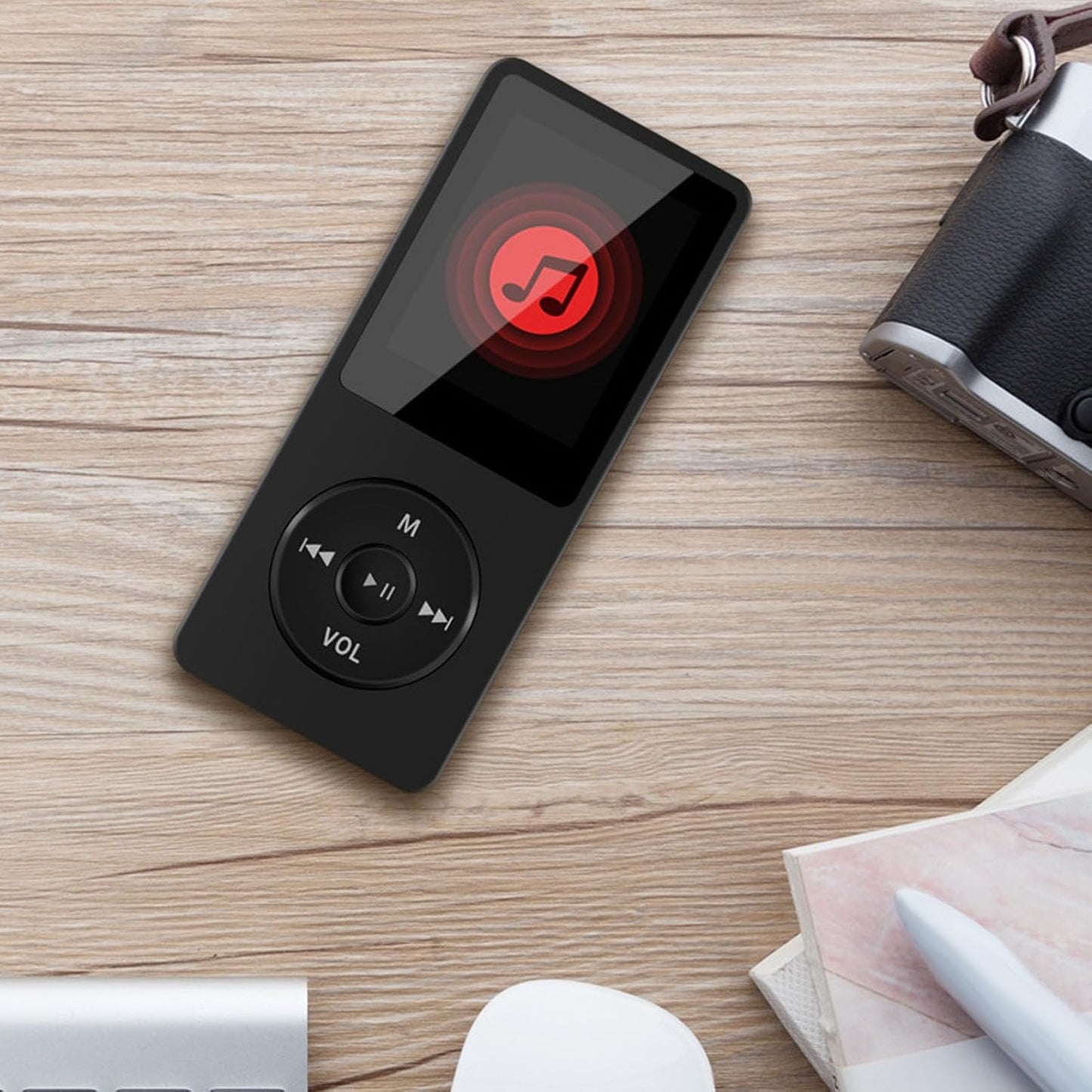 ASHATA MP3 MP4 MP3 1.8in 128x160 Player Player, Music Player with Screen, BT Small Portable Lossless Sound Music