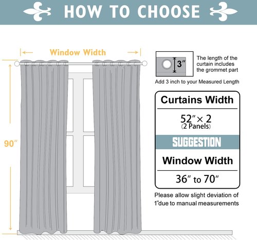 ChrisDowa Blackout Curtains - Thermal Insulated Grommet Room Darkening Panels, 90 Inch Long | Biscotti Beige, 2 Panels Set