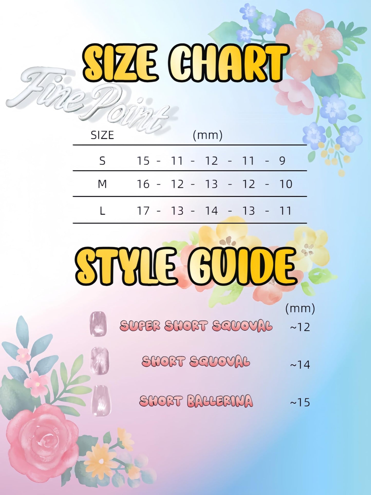 Fine Point Handmade Salon-Quality Fake Nails, Short Press On Nails, 3D Design, Matte Black Lace, See-Through, Elegant Reusable Acrylic Nails, 10 Pieces (Size Large)