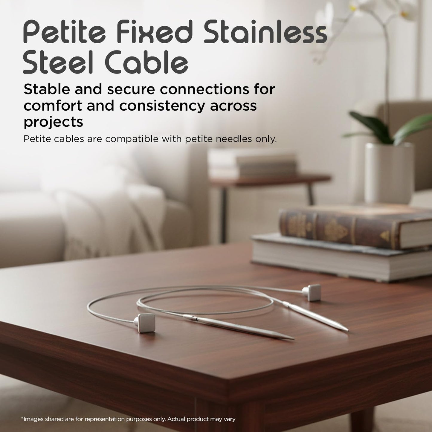 KnitPro Stelo Petite Midi Interchangeable Needle Set 4" (10cm) & 5" (12.5cm) | 4 US Sizes (0 to 2)