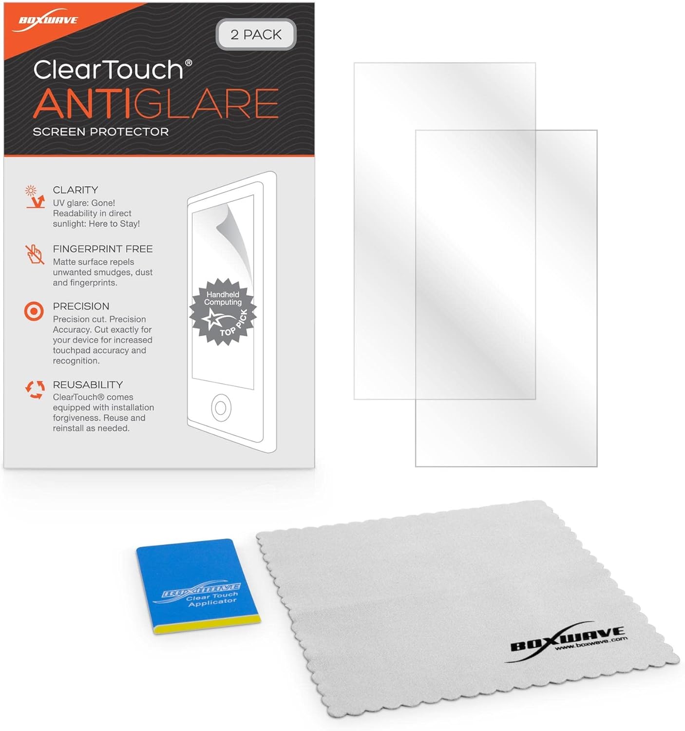 BoxWave (12.5 (2-Pack), Screen Protector Compatible with Tugau LCD Writing Tablet Doodle Board in) - ClearTouch