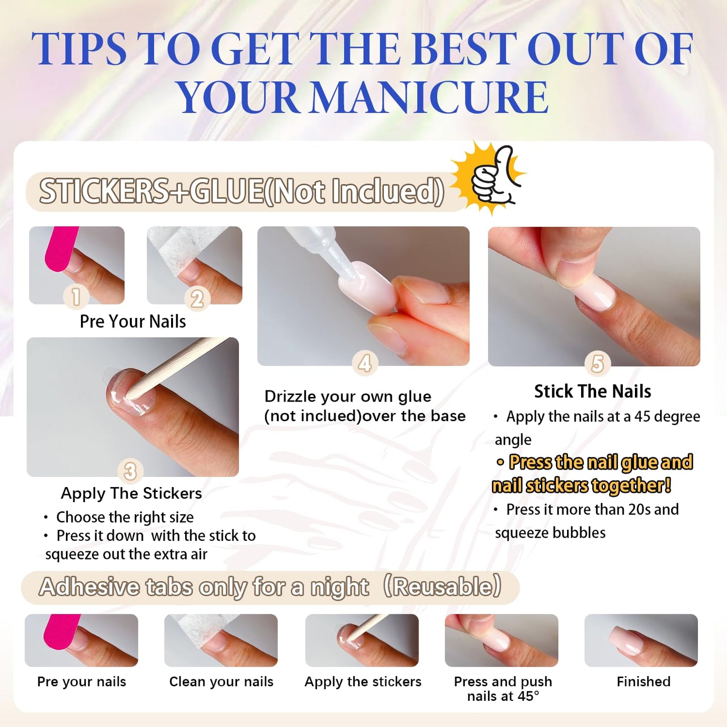 Nude Press On Nails Short - KQueenest Chrome Press On Nails Square, Sparkly Fake Nails Press ons, Bling Glazed Glue on Nails Short Coffin, Cute Shiny False Nail Gel Stick On Nails for Women Weddings