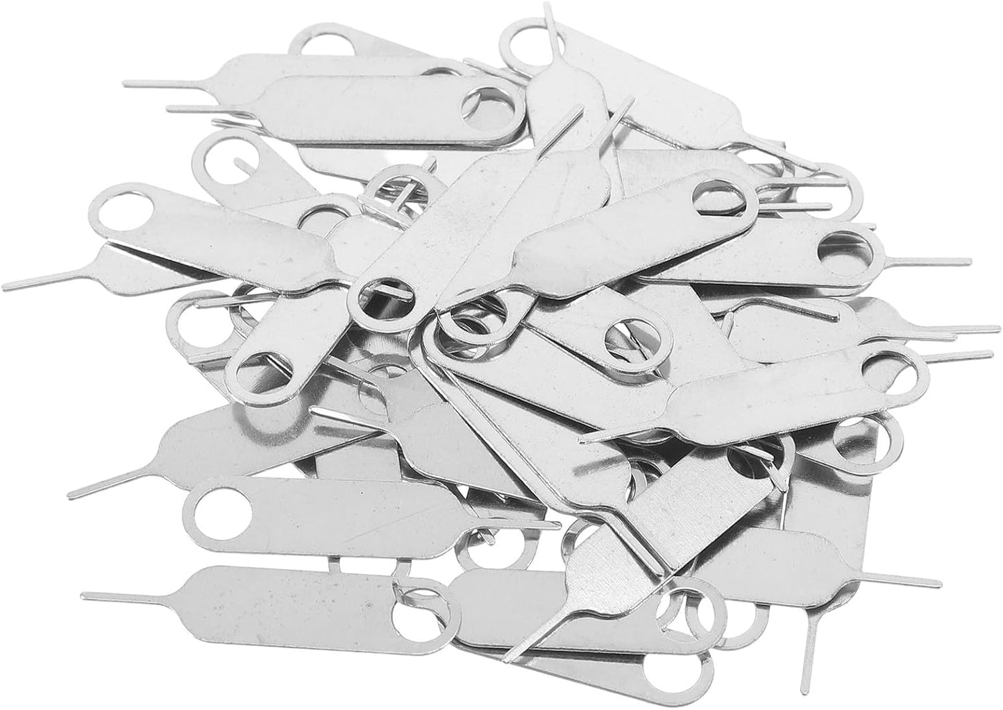 500pcs Set Sim Card Removal Tool Pin for Mobile Phones Stainless Steel Sim Ejector Pin with Hole Compatible with Phone