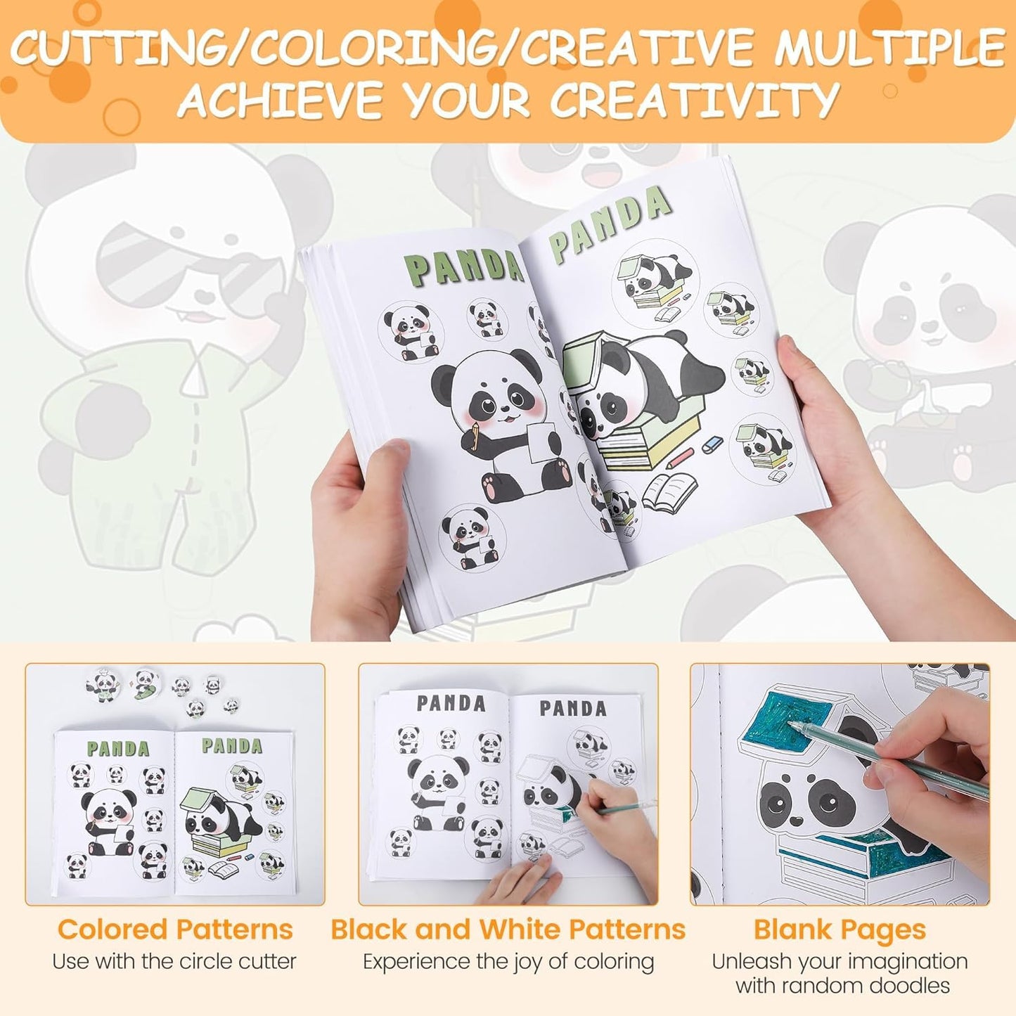 3-in-1 Button Maker Machine for 1/1.25/2.28 inch (25/32/58mm) Badges | Ergonomic Arc Handle Press Kit with 300pcs Button Parts | Includes Circle Cutter & Guidebook for DIY Crafts and Gifts