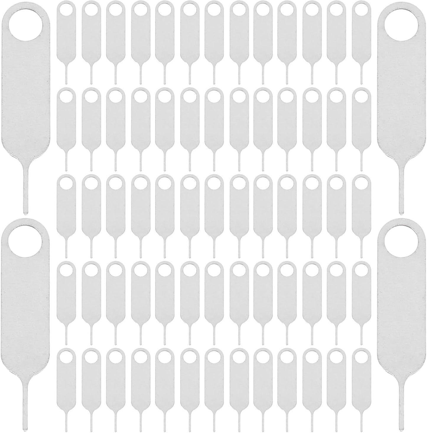 500pcs Set DOITOOL Universal Stainless Steel Sim Card Ejector Pins for Mobile Phones Compact Sim Tray Removal Tools