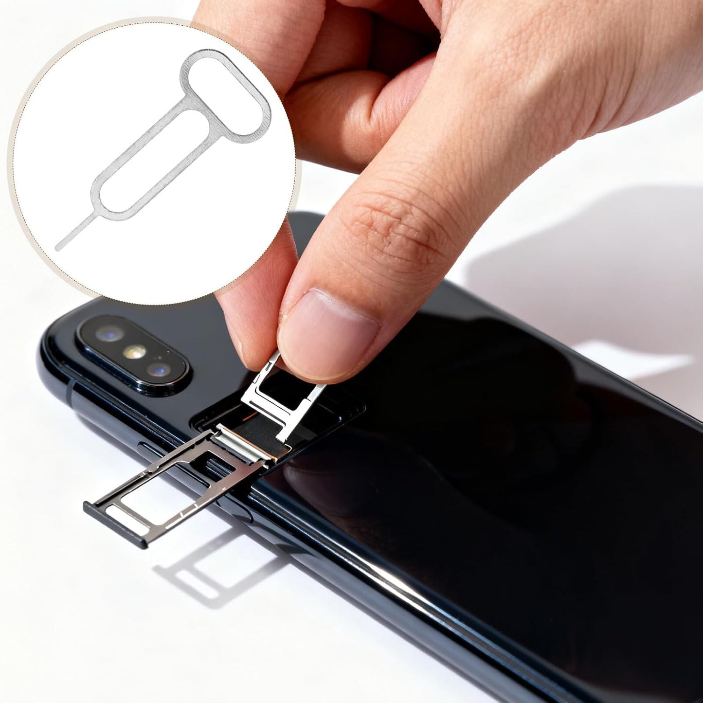 300pcs MERRYHAPY Sim Ejector Pins Universal Sim Card Removal Tool Mobile Phone Card Removal Pin for Cellphone Repair