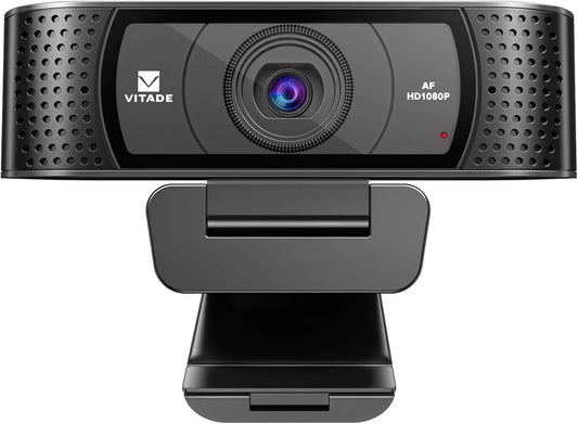 VITADE 1080P 928A HD Webcam with Microphone & Cover Slide, Pro USB Computer Web Camera Video Cam for Streaming Gaming