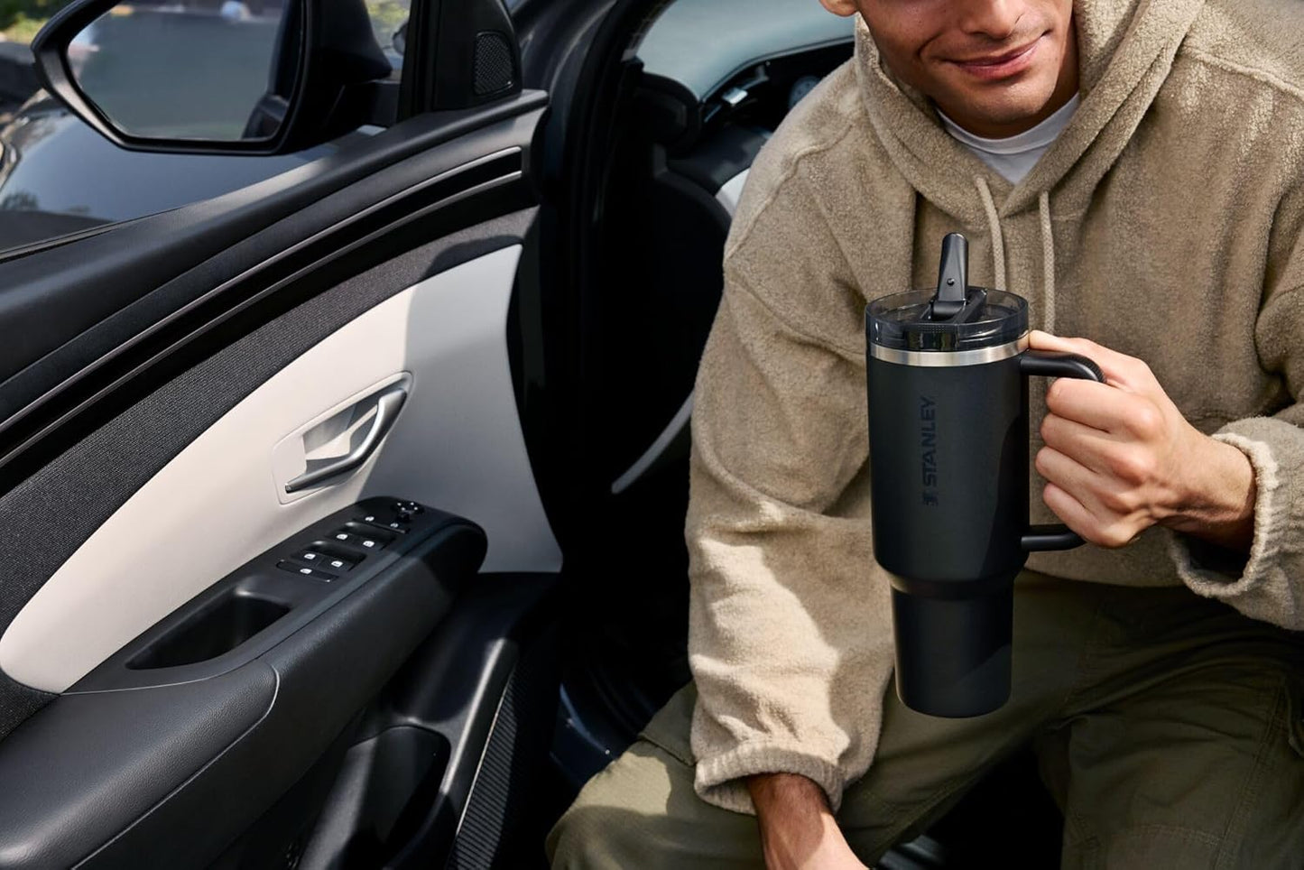 STANLEY Quencher ProTour 30 oz Tumbler - Leakproof Lid, Built-In Straw & Handle | BPA-Free | Dark Blossom