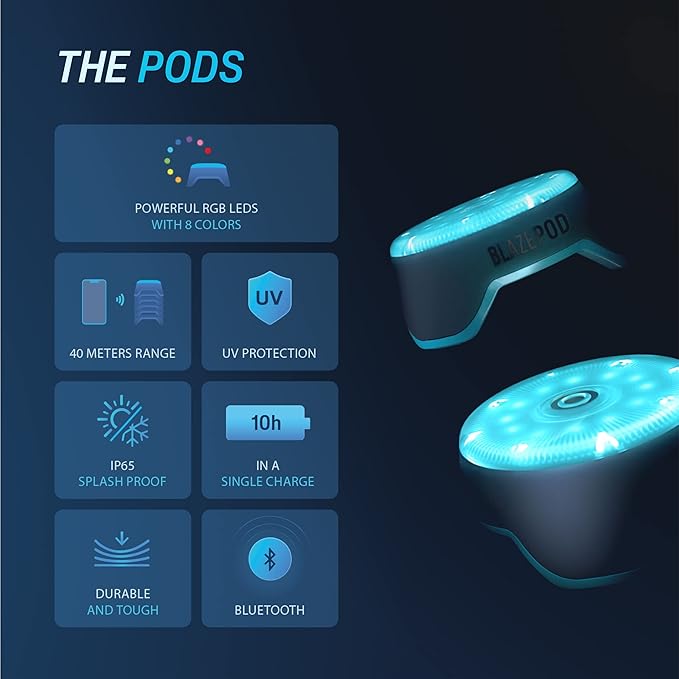 BlazePod Reaction Training Platform Improves Reaction Time and Agility for Athletes, Trainers, Coaches, Physical & Neurological Therapists, Fitness Trainers, Physical Educators