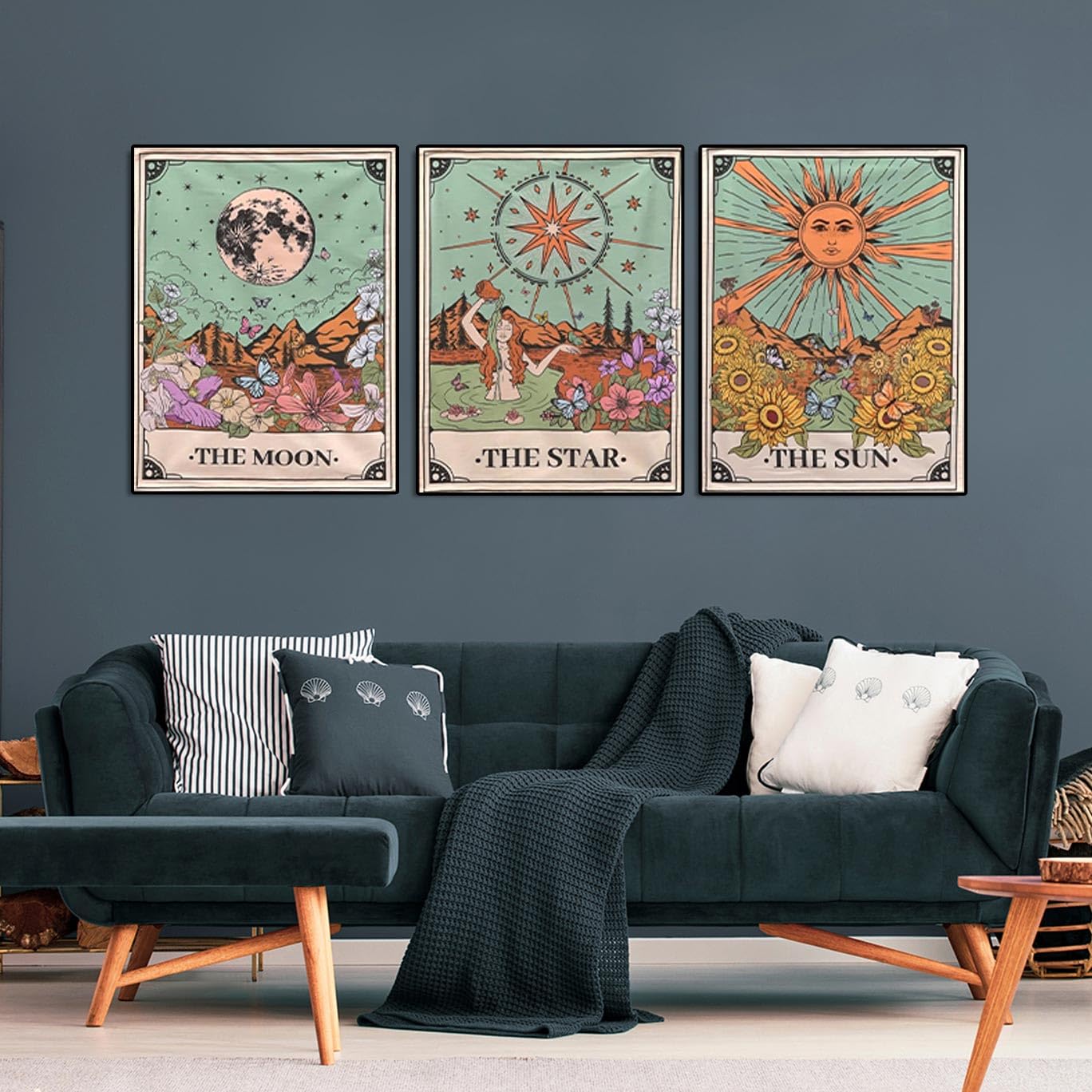WUDWL Diamond Painting Kits for Adults - 3 Pack Sun and Moon DIY 5D Diamond Art Kits Full Drill Diamond Dots Paintings with Diamonds Gem Art and Crafts Home Decor 12x16inch