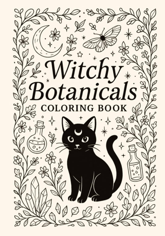 Witchy Botanicals Coloring Book