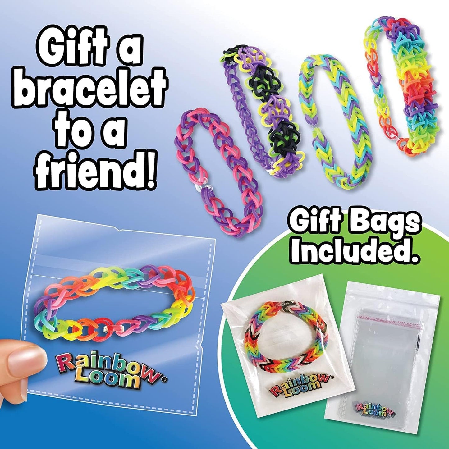 Rainbow Loom Original Rubber Band Bracelet Making Kit - 628 Pcs Loom Kit with Loom Board, Metal Hook, 600 Bands, C-Clips - Ages 7+, 2014 Toy of the Year
