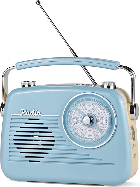 WENPZERAY 4 5W Portable AM FM Shortwave Vintage Radio Multifunctional Bluetooth Speaker Power Options Speaker TWS