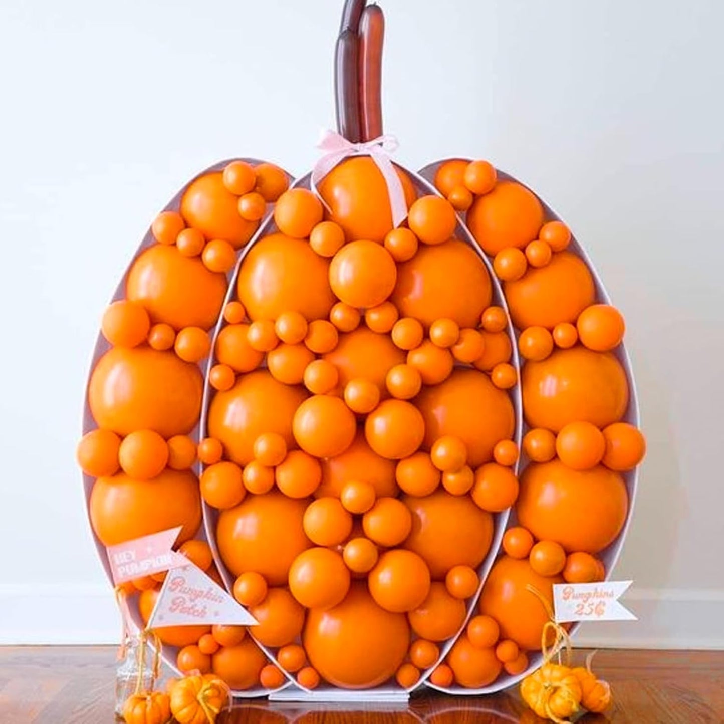 PartyWoo Orange Balloons - 50 Pack 5-Inch Mini Fall Latex Balloons for Thanksgiving & Halloween Decor
