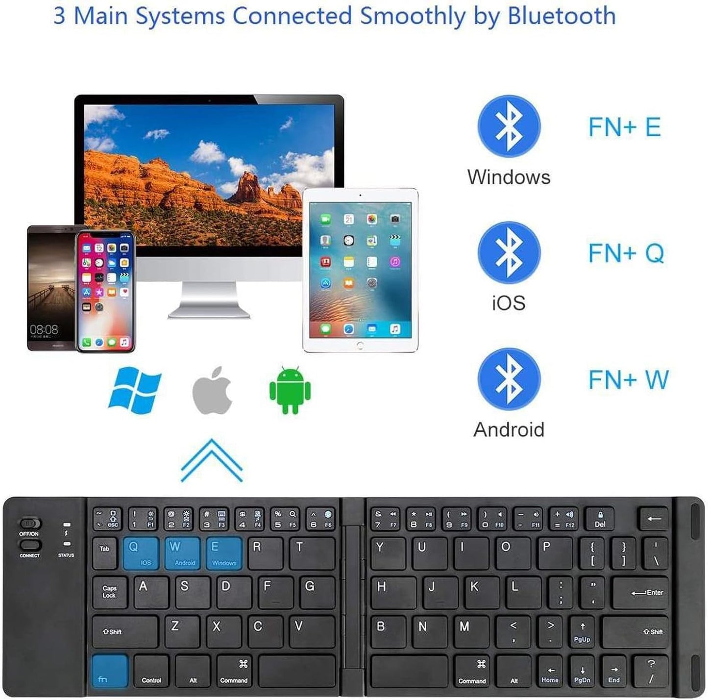 Tek Styz Wireless Bluetooth Keyboard Compatible with Spice Mobile Stellar Virtuoso Pro+ Built-in Phone