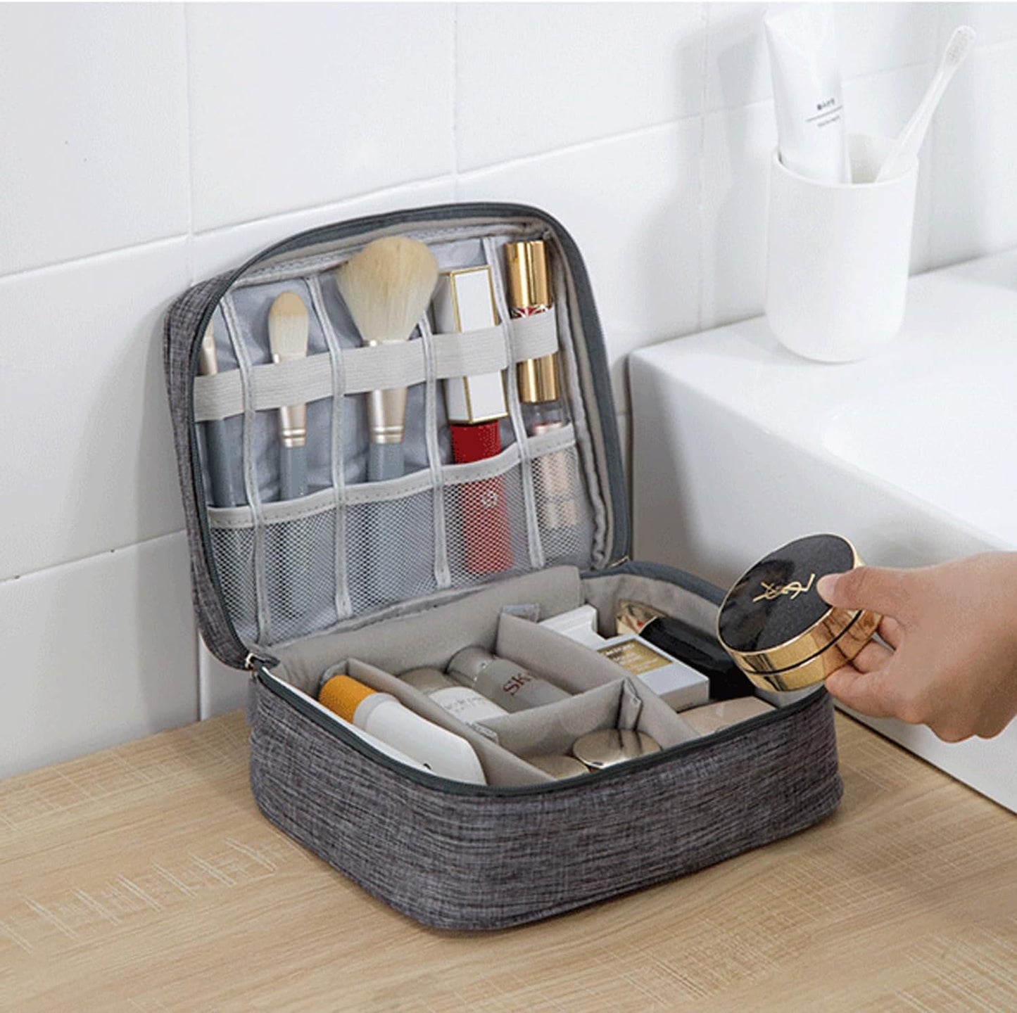 Versatile Organizer Case for Small Electronics and Cables