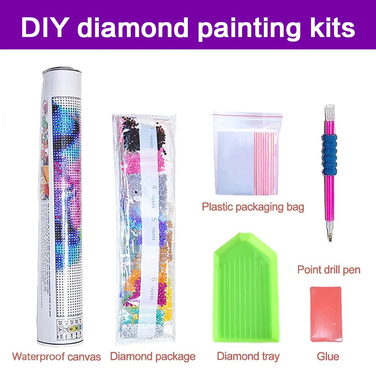croshom Sunset Diamond Art Kits for Adults, 6 Packs Beach Diamond Painting Kits for Adults Beginners, 5D DIY Full Round Drill Gem Craft for Adult Gifts, Home Wall Decor 12" x 16"