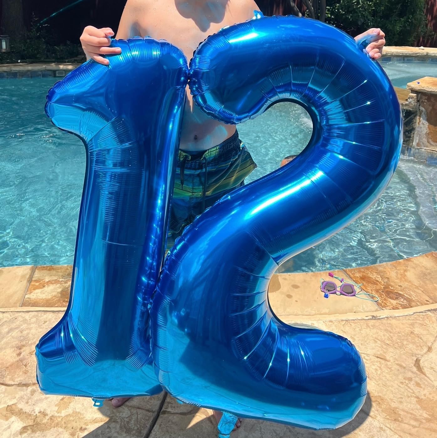 Number Balloons 40 Inch Dark Blue 1 - Big One Balloons for 1st Birthday, Weddings & Celebrations