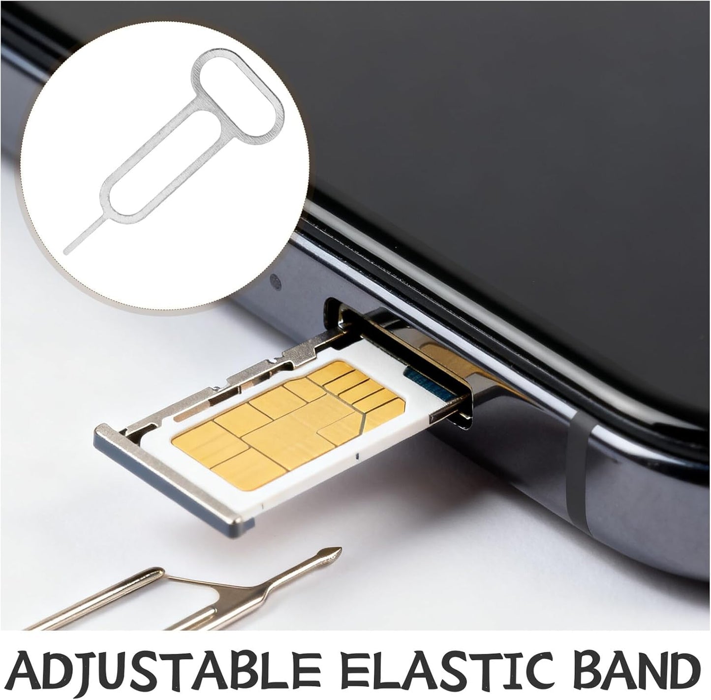 300pcs Sim Card Pin Ejector Tool and Sim Removal Needle for Smartphones Compatible with Cell Phones for Phone