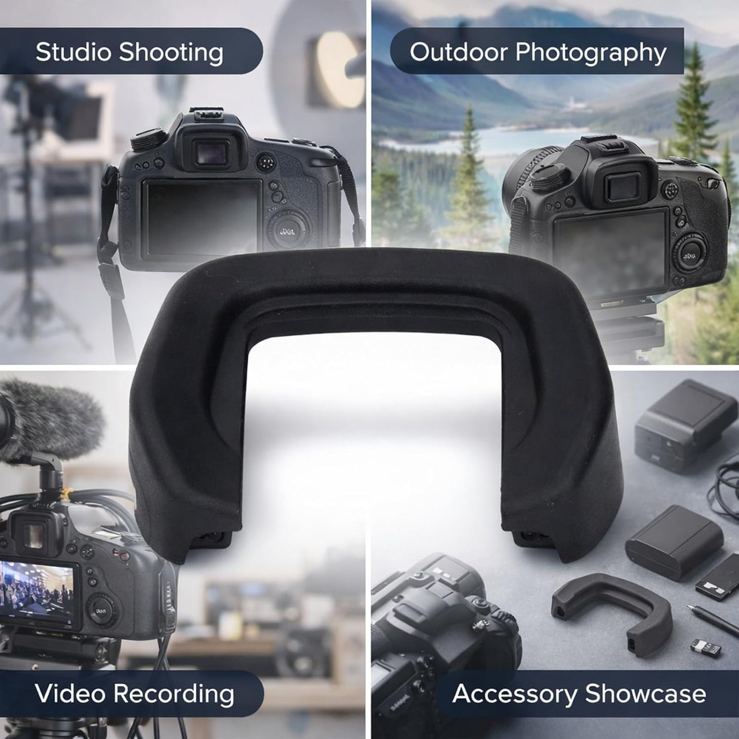 Camera Viewfinder Eyecup with Level Hot Shoe, ABS Material, Compatible with R Camera - Durable Protection, Angle
