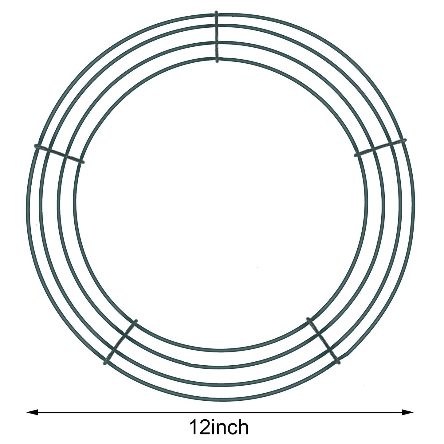 Sumind 3 Pack 12 Inch Green Wire Wreath Frame Metal Wreath Form Round Wire Frame for Christmas Weddings Decor DIY Crafts Floral Projects Home Front Door Garden Outdoor Arrangements Holiday