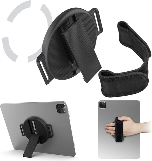 VGGNUU 9-11 Inch 6/7 Tablet Stand with Hand Strap - Universal Tablet Hand Strap Holder & Loop Fastening Handle Grip