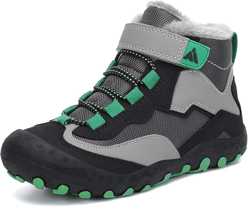 Mishansha Kids Hiking Boots Toddler Girls Boys Hiking Shoes Water-Resistant Anti-Collision Non-Slip Athletic Outdoor Trekking Boots