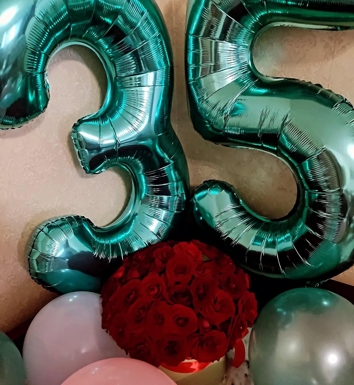 Teal Blue Number 3 Balloon - 40 Inch Birthday Decoration for Kids & Women Parties