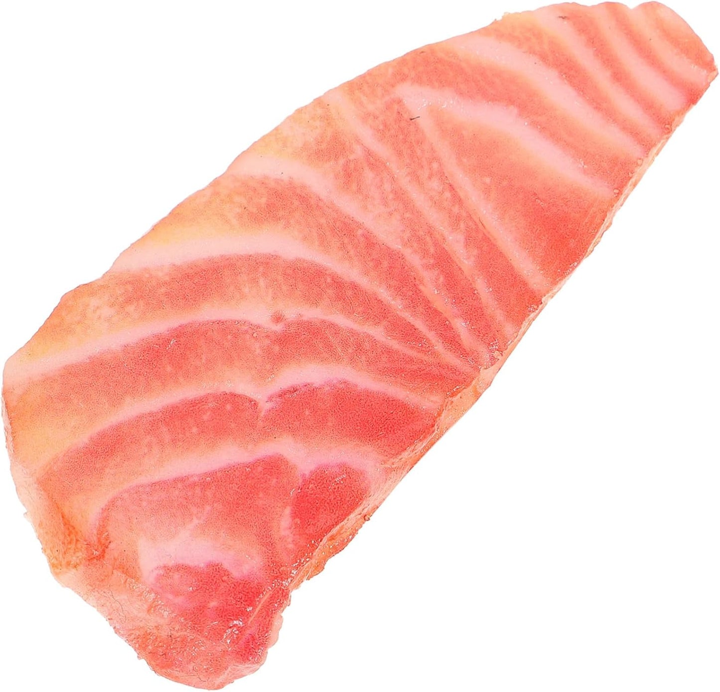 TOYANDONA Realistic Salmon Slice Model Lifelike Kitchen Decoration Prop for Home Supermarket and Restaurant Photography