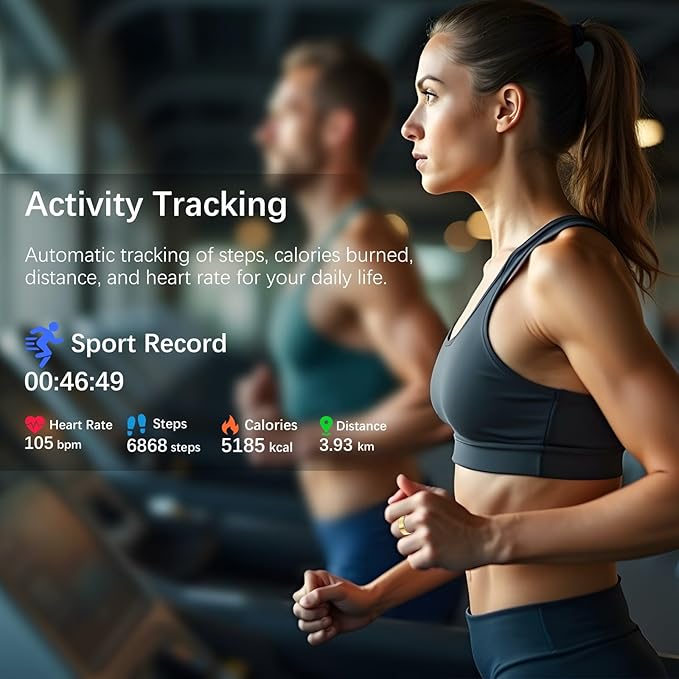 Ring Health Tracker for Women Men, Fit Ring with Heart Rate, Blood Oxygen, Sleep Monitor, Calories, Step Counter, IP68 Waterproof Smart Ring for iPhone & Android, No Subscription Fee (Gold, 11#)
