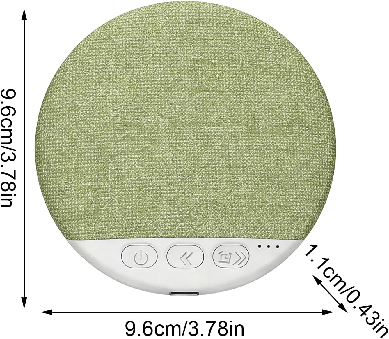 Generic 3.78x3.78x0.43 Inch Pillow Speaker, White Noise Device, Sleep Aid with Timer, Bedside Relaxation Gear, Bedroom