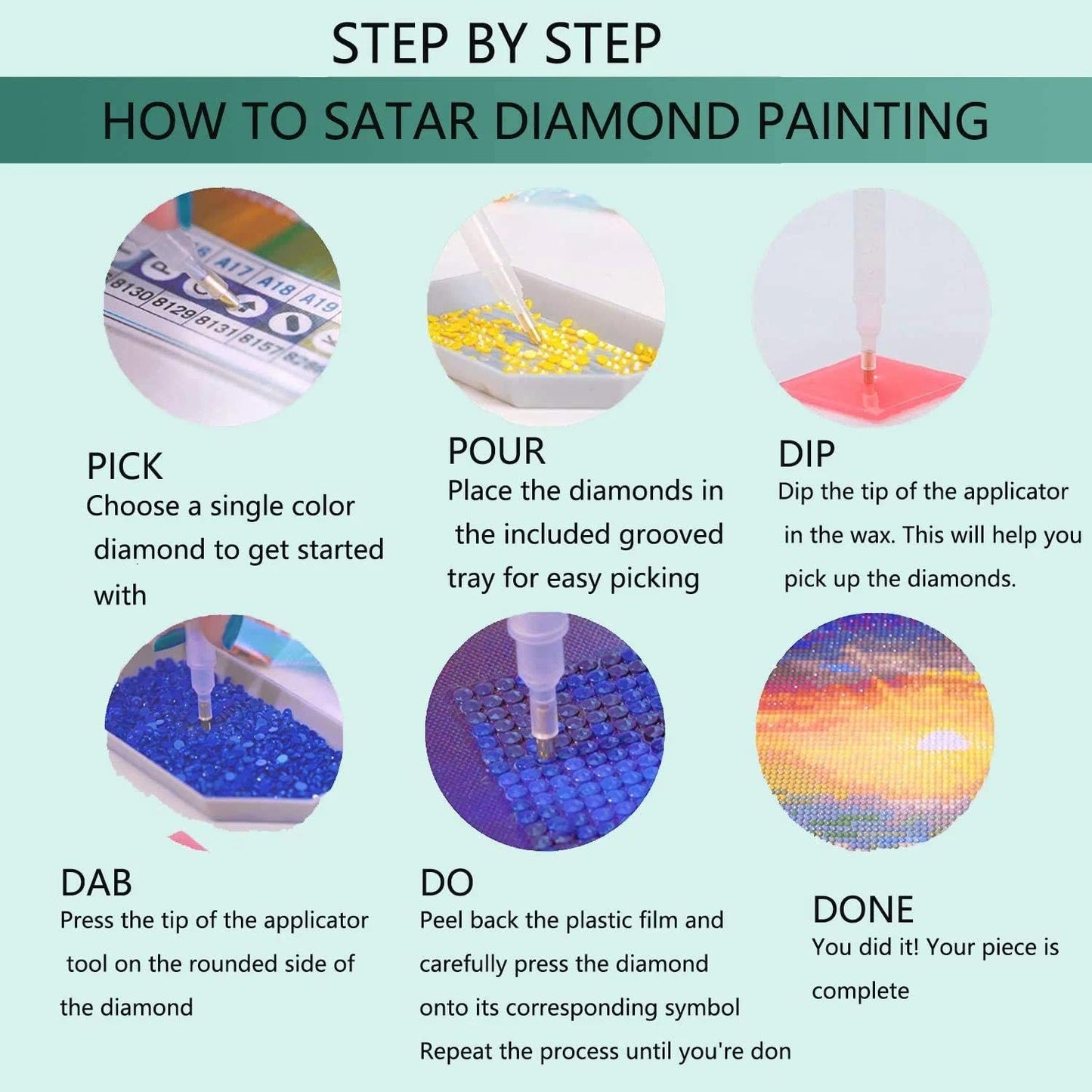 YALKIN Square 5D Diamond Painting Kits for Adults, Abstract Large Diamond Art Kits Full Drill Diamond Painting Kit for Adult Beginners, DIY Crystal Picture Art for Home Wall Decor 30x90CM/11.8x35.4in