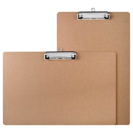 Jspupifip 2 Pack 11x17 Clipboards with Low Profile Clip, Extra Large Wood Clipboard Horizontal Art Drawing Board Vertical Wooden Clip Board Landscape Clipboard for Drawing Office School Supplies