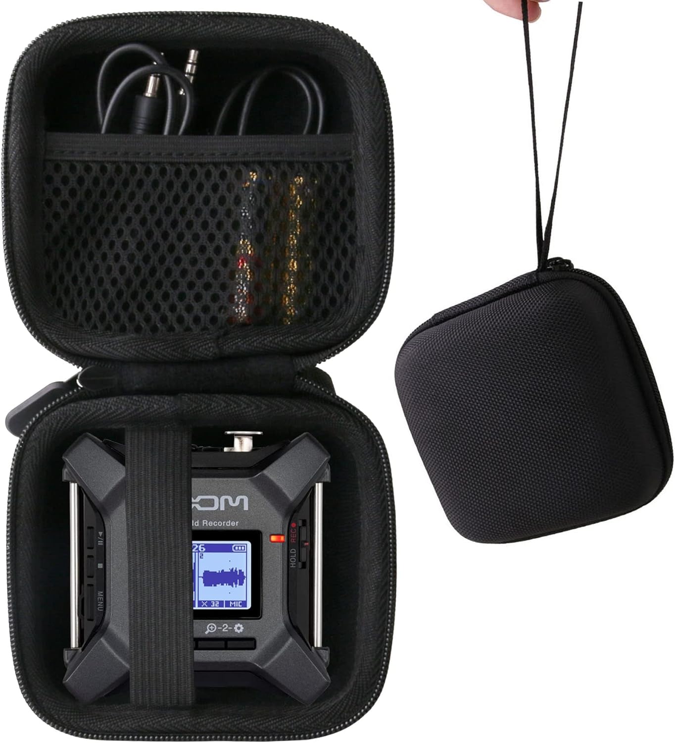 F3/F1 WAIYUCN Hard EVA Carrying Case for Zoom Professional Field Recorder Case.
