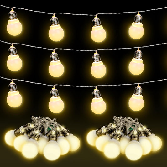 Retisee 2 Pcs Marquee Light String Bulbs13.8 ft Long for Marquee Letters Numbers 3 4 ft Tall Waterproof LED String Light for Indoor Outdoor Wedding Birthday Party Decor