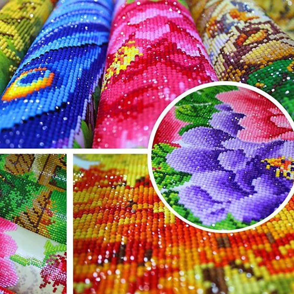 DIYPAINTING 5D DIY Diamond Painting Highland Cow 16X16 Full Drill Round Drill Crystal Rhinestone Embroidery Pictures Arts Craft for Home Wall Decor Gift