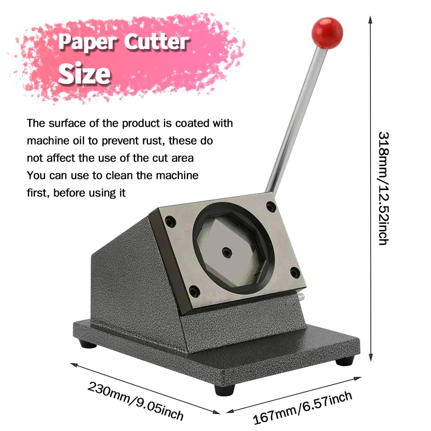 2X2 inch Square Refrigerator Photo Magnet Maker Machine, DIY Custom Badge Maker with Picture Cutter+200 Sets of Supplies +100 Sheets of Photo Paper