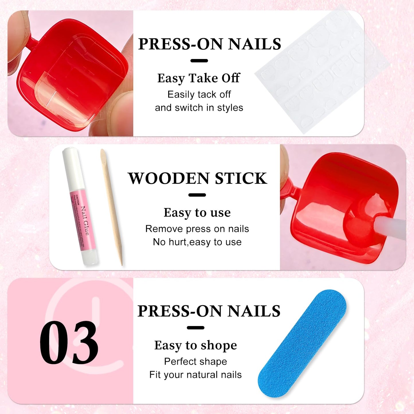 EternalClassic 144pc Press on Toenails for Women Toe Nail Press ons Short Square with Glue&Jelly Glue, Black Fake Toe Nails Glue on Toe Nails, Full Cover Acrylic Artificial Toe Press on Nails