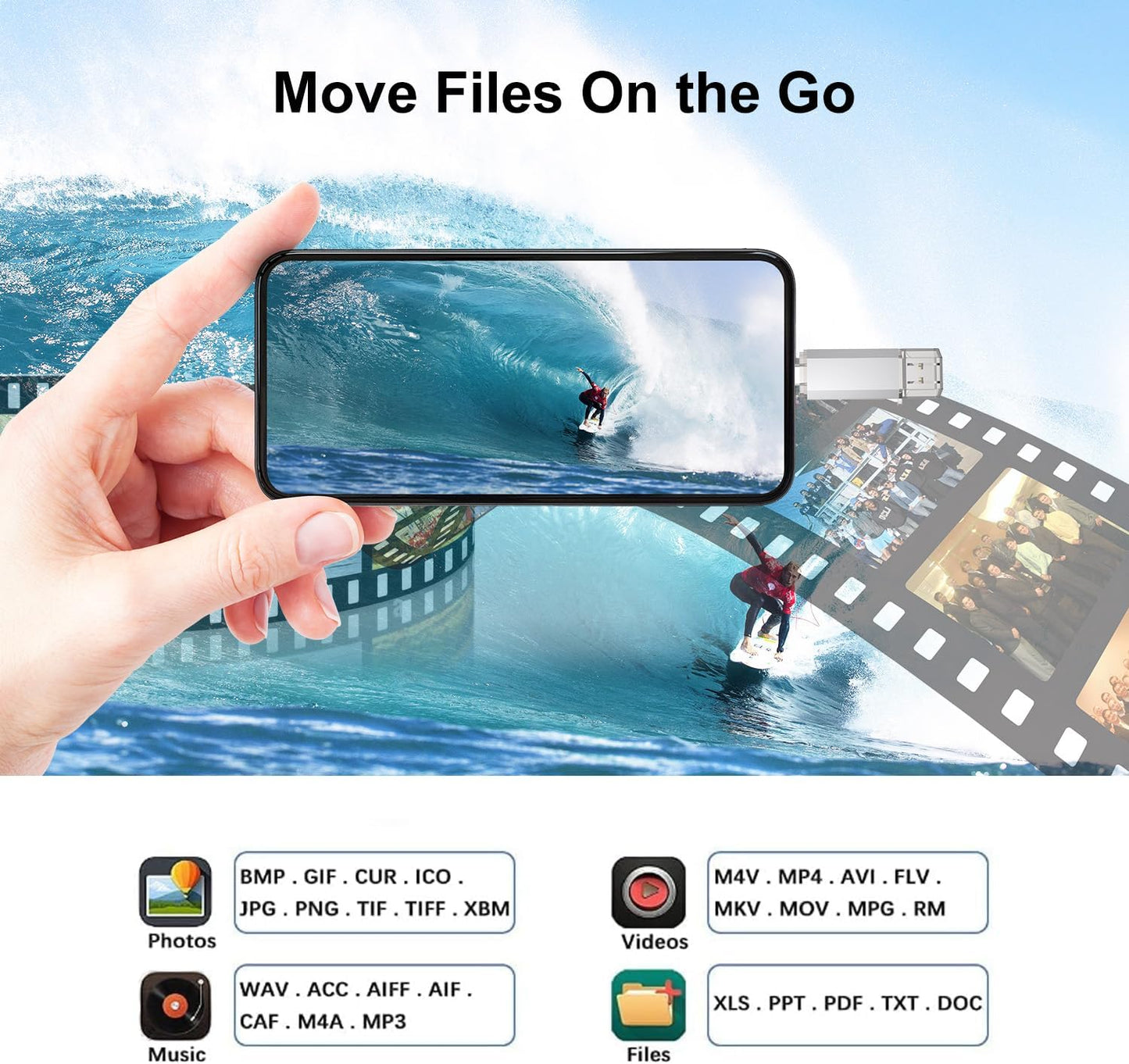 RAOYI 32GB 2 1 3.0 USB C Flash Drive, in USB Type C Dual OTG Metal Thumb Drive Jump Drive Memory Stick with Keychain