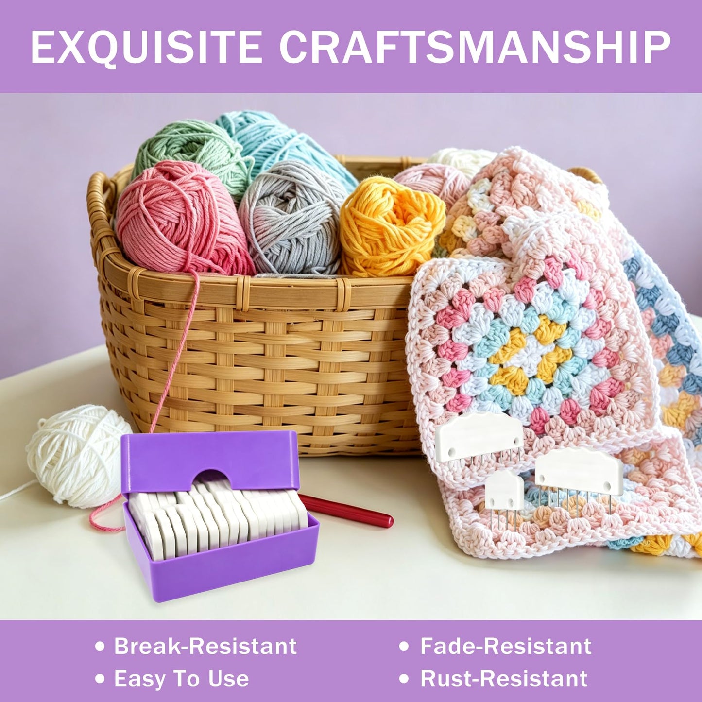 20PCS Knit Blocking Pins Kit, Knit Blocking Combs for Blocking Knitting Mats Crochet Lace Sewing & Needlework Projects Sewing Tool Device