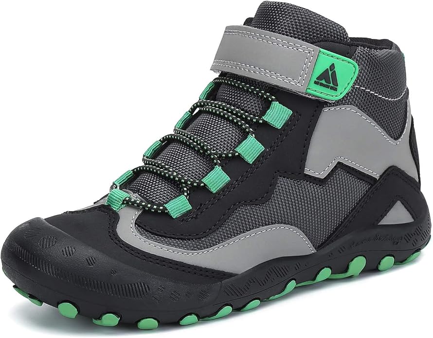 Mishansha Kids Hiking Boots Toddler Girls Boys Hiking Shoes Water-Resistant Anti-Collision Non-Slip Athletic Outdoor Trekking Boots