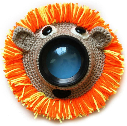 Vornetil Shutter Hugger, Camera Buddies Shutter Hugger Photography Props, Handmade Pet Knitted Lens Accessories Pet