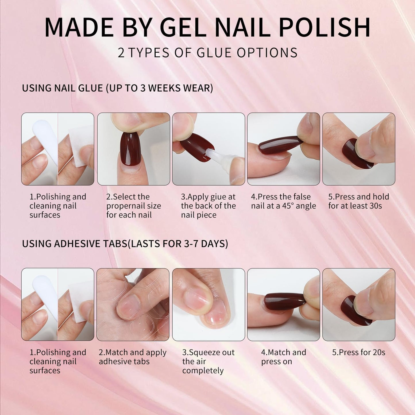 Red Cat Eyes Press On Nails,12 Sizes - 24 Pcs Soft Gel Red Long Coffin Fake Nails Kit with Nail Glue, Natural Reusable Stick On False Nails for Women and Girls SK1054