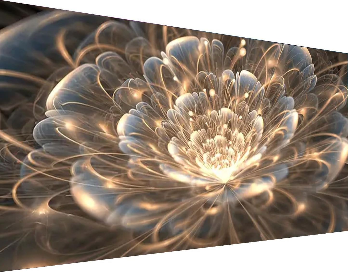 MOMDEDP Large Diamond Painting Kits for Adults - DIY 5D Flowers Diamond Art Kits for Adults, Full Drill Flowers Diamond Art Painting, Gem Art Kits for Home Wall Decor (27.6 X 15.7 Inch)
