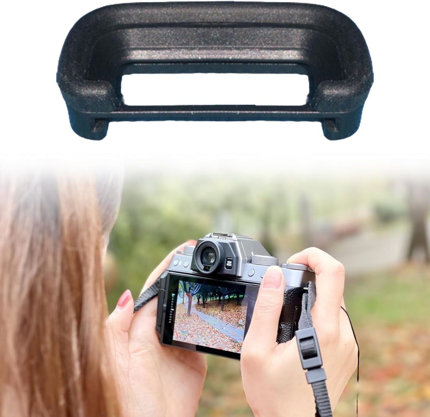 BOLOUY A6700/A7CR/A7CM2 Eye Cover Extended Camera Eyecup Viewfinder Protector for Cameras Enhancing Comfort and Focused